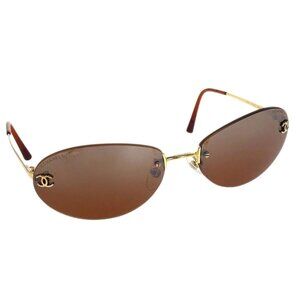 Chanel Sunglasses Eyewear Brown Small Good L1141070 59□16 117301